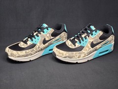 Nike Air Max 90 Camo GS Youth Multi Sizes Blue Aqua Camo Shoes IF3092-100 NBY