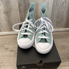Converse Kid’s Move Platform High Youth Girls Boys 12 Light Green Easter Spring