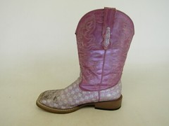 Roper Brand Youth Size 2 M Pink Glitter Western Cowboy Boots