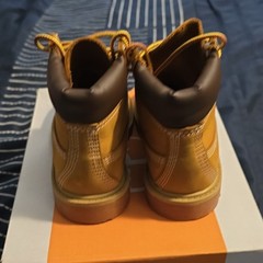 Timberland Premium 6 IN Waterproof Boot Wheat Nubuck Kids 10C TB112809713