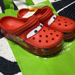 Crocs Lightning McQueen Toddler C13 Light Up Disney Pixar Crocs Cars W/ Tags