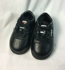 Fila Baby’s Original Fitness Shoes Black/Fila Red/White 4 US Infant