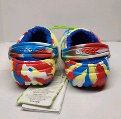 Crocs 207778-75V Classic Lined Marbled Clogs Unisex Kid’s Size C6 NEW with TAGS