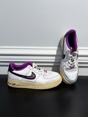 Nike Air Force 1 LV8 PS ‚Just Do It! – White Black Vivid Purple – Youth Size 7