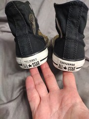 Converse All Star Chuck Taylor Junior Size 1 Sneakers 645224F Green And Black