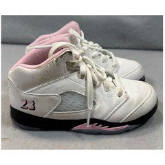 Nike Air Jordan 5 Retro Pinksicle White Pink Toddler Shoes 10C HQ7981-102