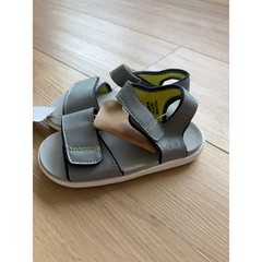See Kai Run Basics Logan Gray Lime Water Friendly Sandals Kids Size 11 boys easy