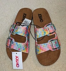 NEW JOSMO GIRLS SERFOOTED BED SPORT SANDALS , TWO BUCKLE SIZE 3, NEW