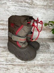 Sorel Brown Insulated Winter Fully Lined Snow Boots Style #1831 Size 6 / 24