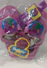 Vintage 1993 Barney Dinosaur Children’s Kids Toddler Shoes Sandals Size 12 Pink