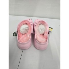 Joybees Pink Lined Clogs Kids Size J3 Faux Fur Warm Winter Slip On Shoes NEW