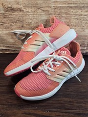 ADIDAS Cloudfoam RapidRun Pink Sneakers Kids Girls Sz 5(AH2391) No Box Pre-owned