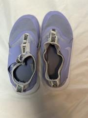 Nike Flex Runner 2 Purple Lavender Slip On Running Shoes Kids Size 3Y Sneakers