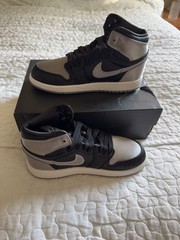 Jordan 1 Retro High OG (PS) Black/Medium Grey-White Size 13c