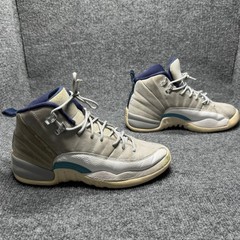 Jordan 12 Retro Wolf Grey University Blue Kids 7Y Grey Basketball 153265-007