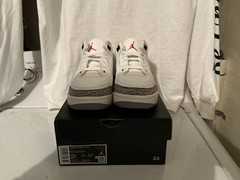 Air Jordan 3 Retro PS SIZE 2.5 White Cement Reimagined Sneakers DM0966-100