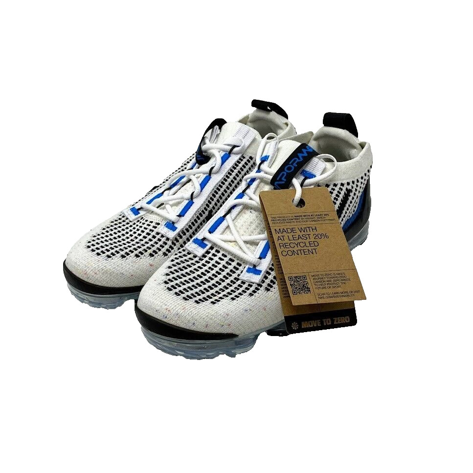 Nike Air VaporMax 2021 Flyknit GS Sneakers White/Blue – DB1550-101 – Sz: 5.5