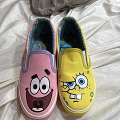 Classic Slip-On SpongeBob & Patrick Star Unisex Kids 6.5 Canvas Multi