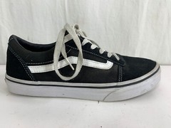 Vans Off The Wall Old Skool Black Low Top Skateboard Shoes Sneakers Youth Sz 6