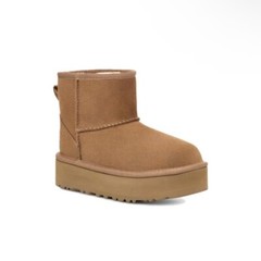 UGG Kids Classic Mini Platform in Chestnut 1143700K-CHE