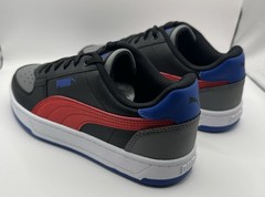 PUMA Caven 2.0 JR. Black/Red/Grey Lace Up Youth Boys Sneakers Shoes (393837-55)