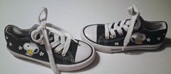 Snoopy child’s Sneakers Shoes Kids Canvas Lace Up Size 11