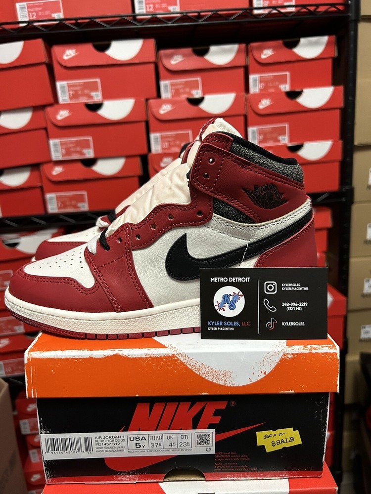 Size 5 (GS) – Jordan 1 Retro OG High Chicago Lost & Found
