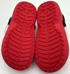 Crocs Santa Lined Kids Festive Red Clogs NWOB