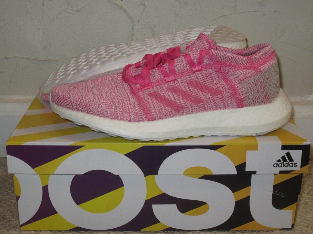 adidas Pure Boost GO Junior Pink White Youth Size 6 DS NEW! F34010 PureBoost