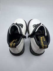 Doc Martens Toddler’s Size 6 White Leather Lace Up Zipper Combat Boots NWOB