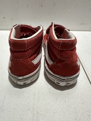 Vans Kids Sk8-Mid Reissue V Red Shoes Size 13.5