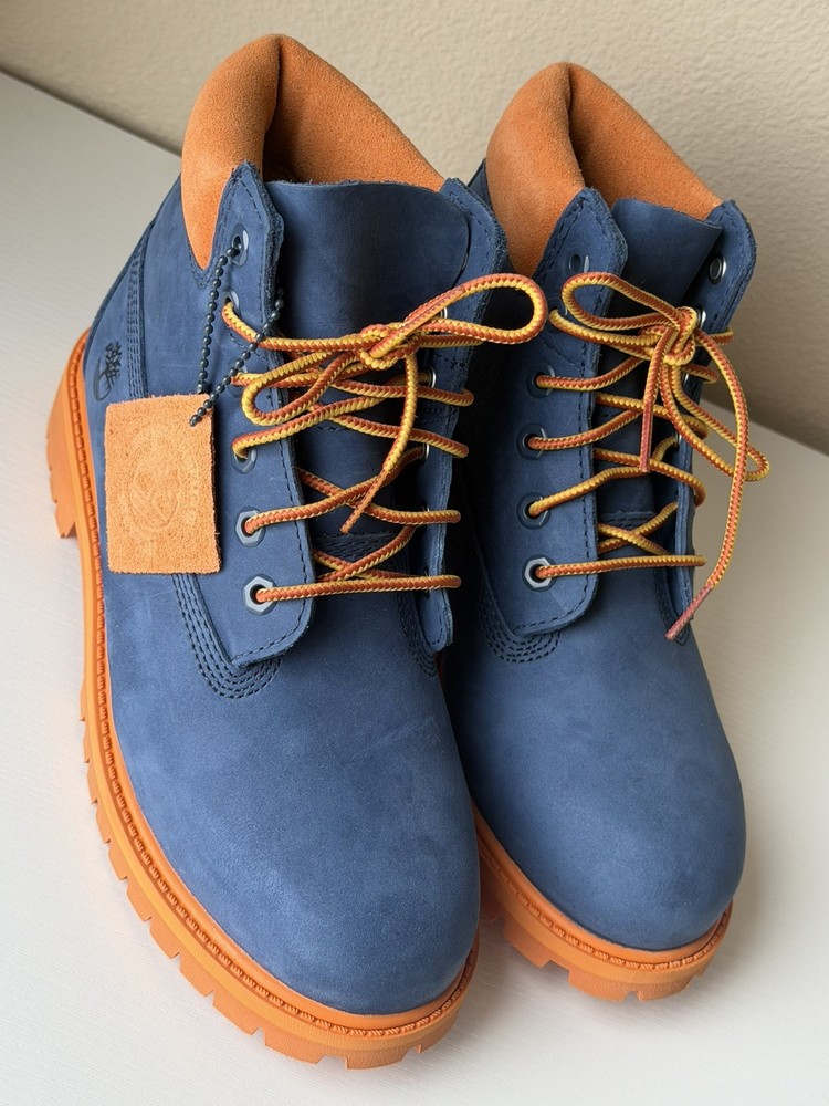Kids Timberland Premium 6 In Boot Dark Blue Nubuck (TB0A6BE6 EP2)