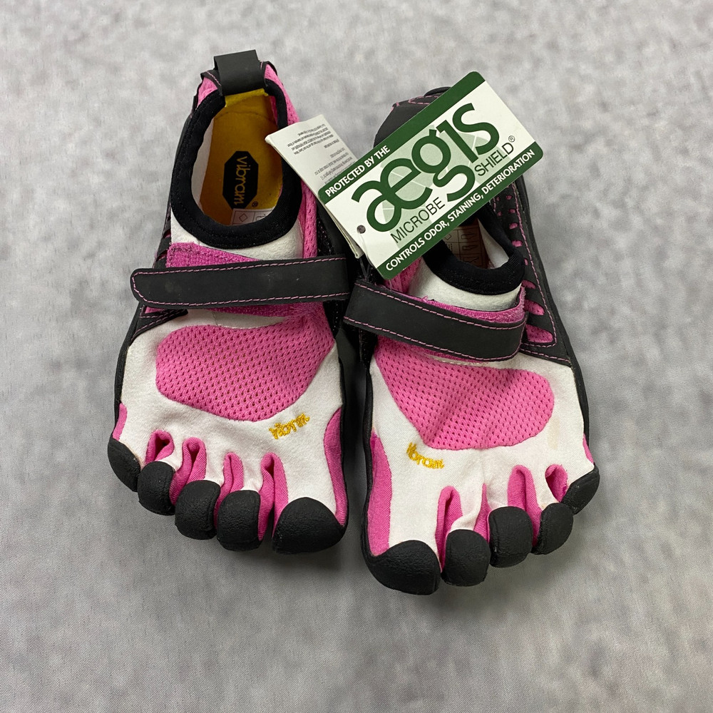 Vibram FiveFingers KSO Kids Barefoot Shoes EU 32 Pink White Toe Shoes Deadstock