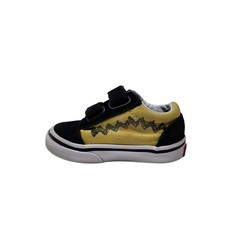 Vans Old Skool Charlie Brown PEANUTS Sneakers Toddler Size 4 Yellow Black