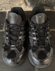 ADIDAS ORIGINAL OZMILLEN BLACK ON BLACK SHOES KIDS YOUTH PULL ON SZ 3
