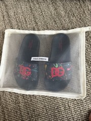 Dolce Gabbana Kids Pool Slides Eu Size 33/34| US Size 1-2 Youth