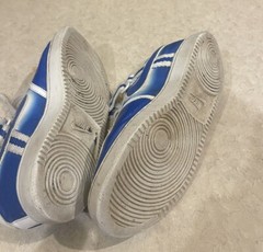 Nike Vandal Low Youth Blue Spray Paint Shoes 312492-441 Size 8