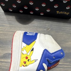 adidas Pokémon Hoops Mid 2.0 K Pikachu Sneaker Kids US 3 Blue White Red Yellow