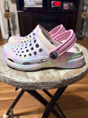 KIDS SIZE 10Joybees Dylan Ombre Tie-Dye Active Clogs