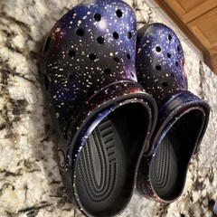 Crocs Classic Space Galaxy Clog RARE HTF Out Of Print Size J2 NEW