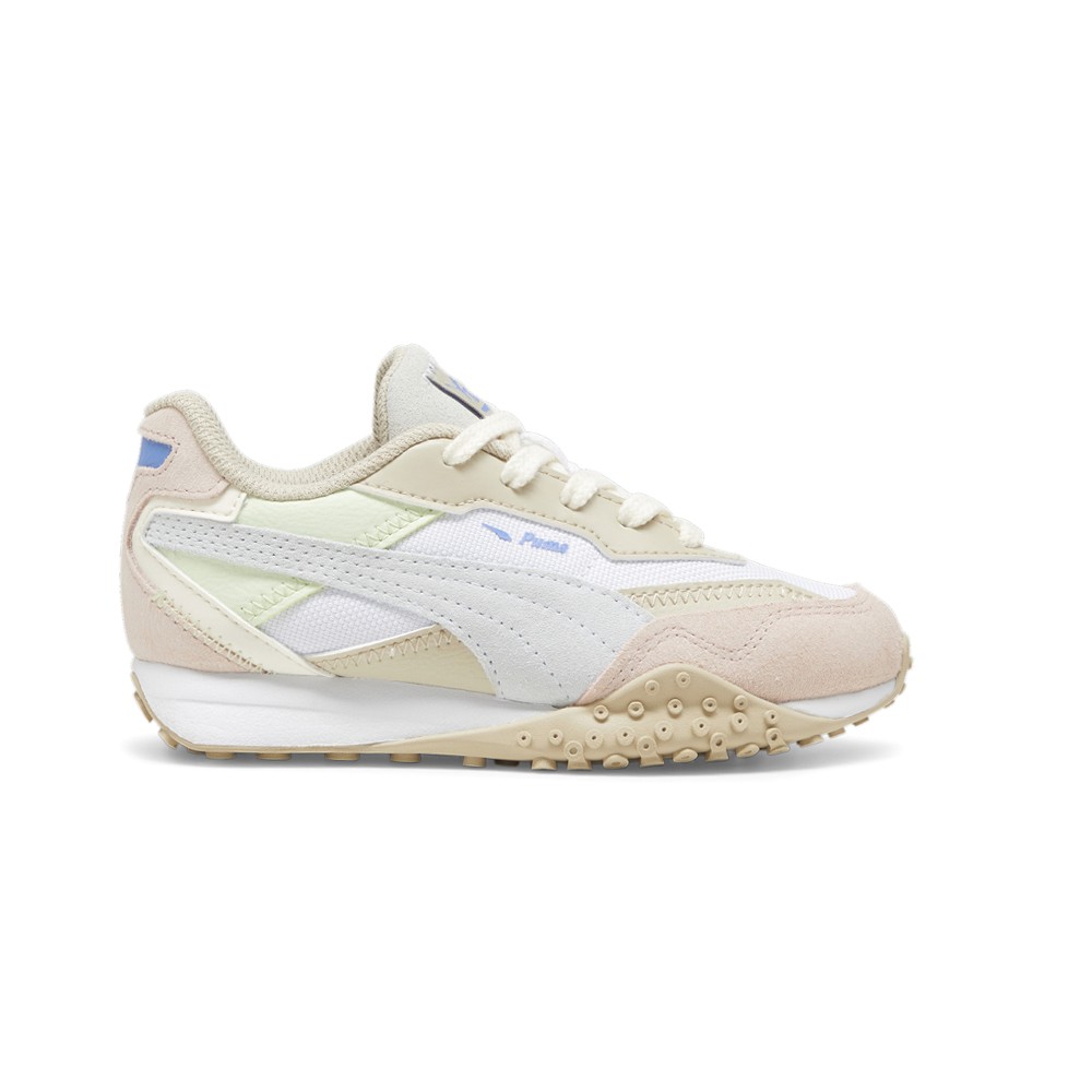 PUMA Blktop Rider Bts Lace Up Toddler Girls Beige, White Sneakers Casual Shoes