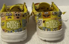 Hey Dude Wally Y Spongebob Silly Faces Yellow Shoes Size US: J4 EU: 36