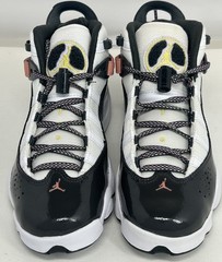 Nike Air Jordan 6 Rings GS White Black Pink Youth 5.5Y DV3178-101 Shoes