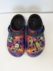 Crocs Classic Lined Galaxy Clogs Youth Boys Size J5