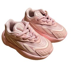ADIDAS Originals Girls Toddler 4 K Light Pink Ozelia Ortholite Slip-On Sneakers