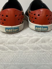 Native Jefferson Fire Flames Slip On Shoes Black NWOT Size C7 Toddler