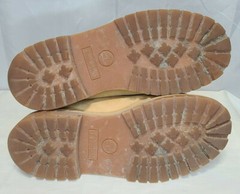 Timberland Wheat Nubuck Tan Leather Boots Boys Size 5 VGC
