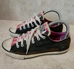 Converse All Star Chucks Multi Colored Youth Size 5 Black Pink Chuck Taylor Low