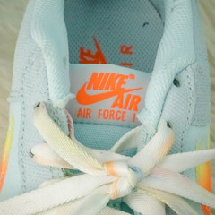 Nike Air Force 1 Size 6 Y Blue Gradient Grade School Lace Up Low Top Sneakers