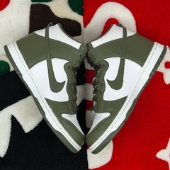 Nike Dunk High Retro Cargo Khaki DB2179-105 GS 6.5Y *WORN/NO BOX*